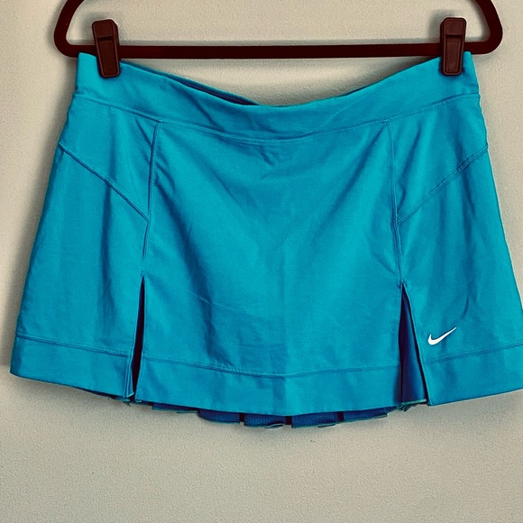 Nike Shorts Nike Tennis Skirt Ruffle Back Color Teal Size M Poshmark